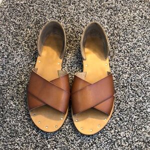 Brown Flat Sandals